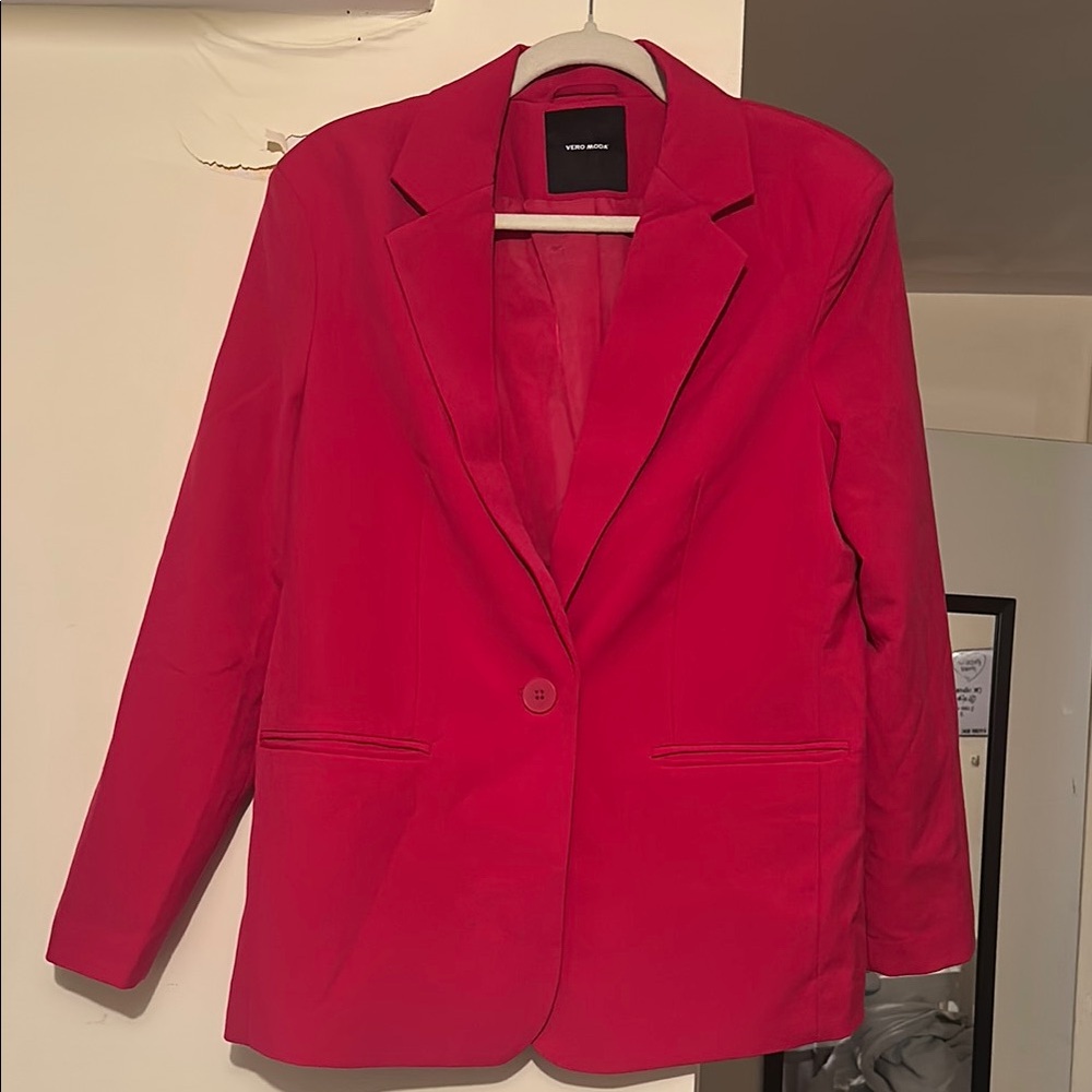 Vero Moda Pink Blazer Classic Notched Lapel